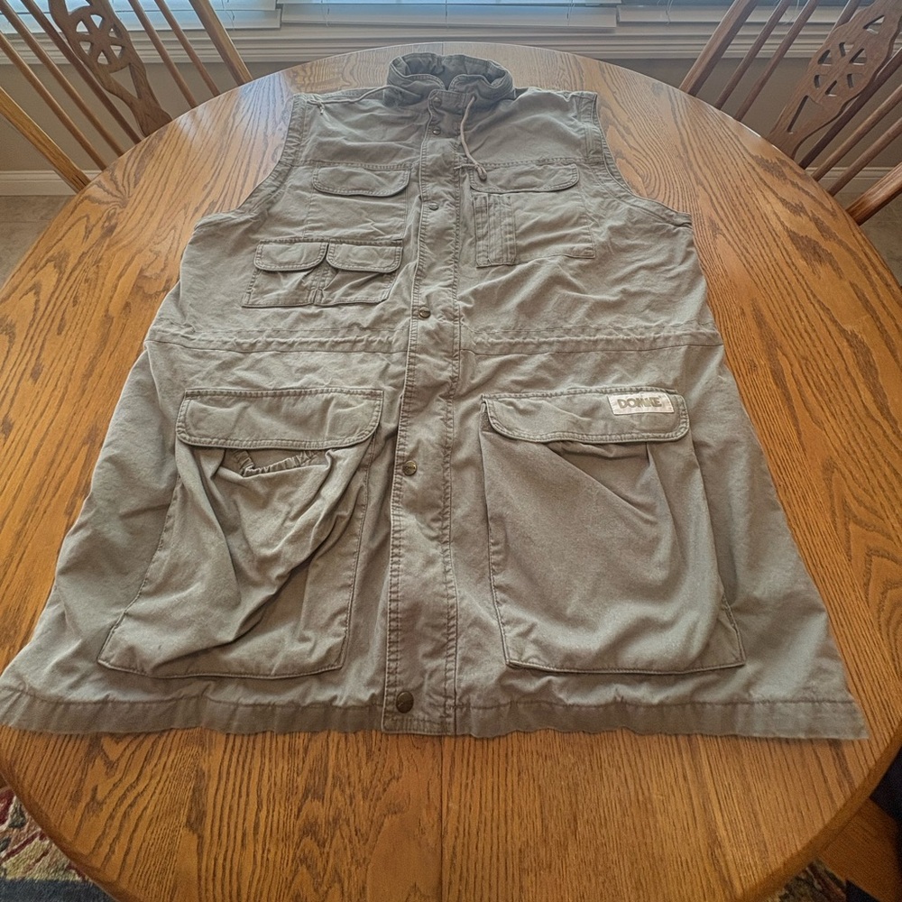 Vintage 90’s Domke PhoTOGS Khakki Utility VEST 2XL cargo Pockets Photography